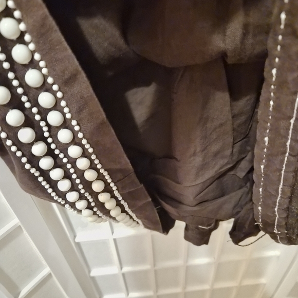 Kate Spade Linen Dress Chocolate Brown Sleeveless Sheath Sz 10 - Picture 7 of 8